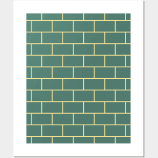 Rectangular Seamless Pattern - Bricks Inspired 001#002 Posters and Art